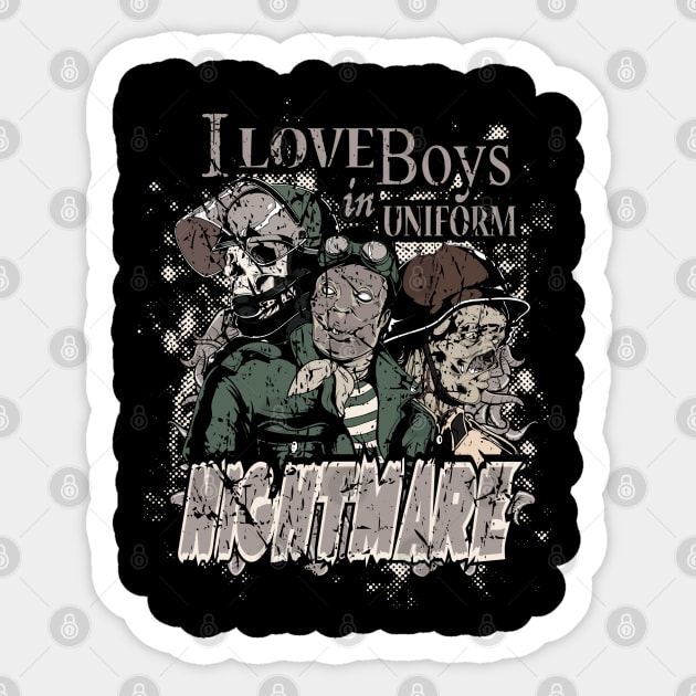 Nightmare Boys Uniform Sticker by Dark Planet Tees